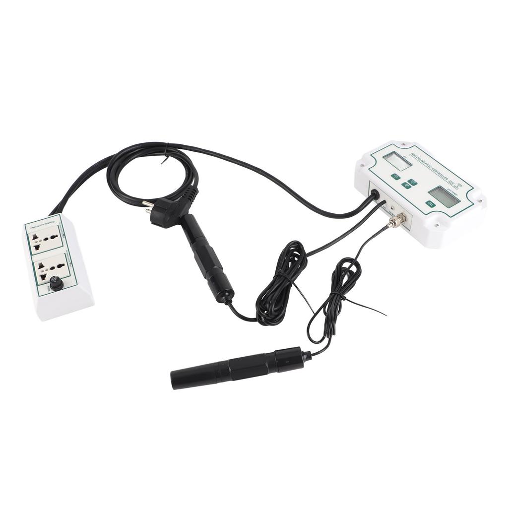 Water Quality Tester PH EC TEMP 3 in 1 Tester WIFI Automatic Identification Tester with Alarm Function EU Plug 230V