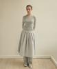 OURO Cotton Tuck Skirt [Pale Blue]
