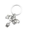 Cooking Keychain, Pendant Decoration, Bread Machine Egg Beater Keychain, Creative Dessert Keychain Pendant