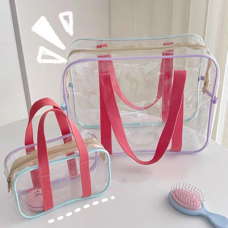 Large-Capacity Pvc Swimming Transparent Water Beach Bag Shoulder Bag Storage Bag