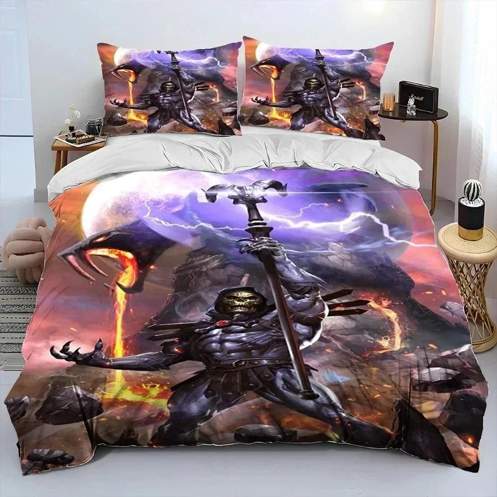 3D Print He Man And The Masters Of The Universe Bedding Set Duvet Cover Bed Set Quilt Cover Pillowcase Comforter King Queen Size