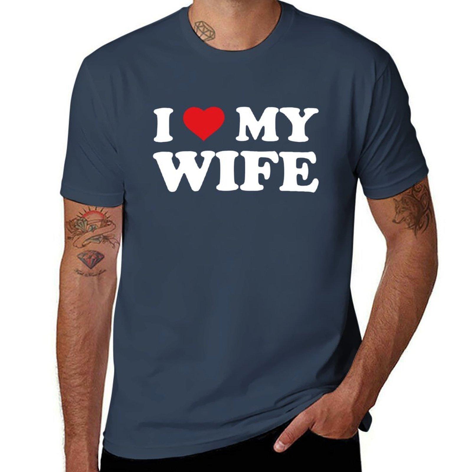I Love My Wife Tshirt Festive Simple Tshirt S