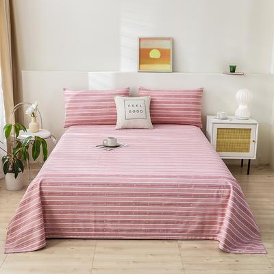 Baumwolle Dicke Bett-Bettlaken für Doppelbett Einfache Oberbettlaken Einzel-/Queen-/King-Bettlaken Weiche Heim-Bettwäsche