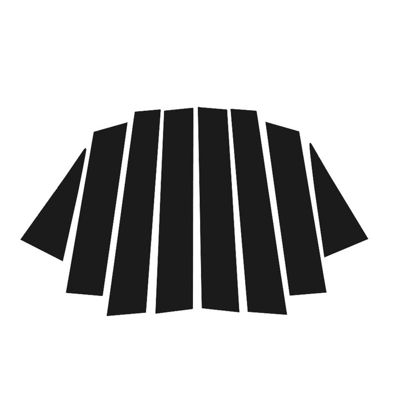 Glossy Black Carbon Fiber Window Door Deal B C Pillar Post Cover Sticker For Nissan X-Trail X Trail T32 Rogue 2014- 2015