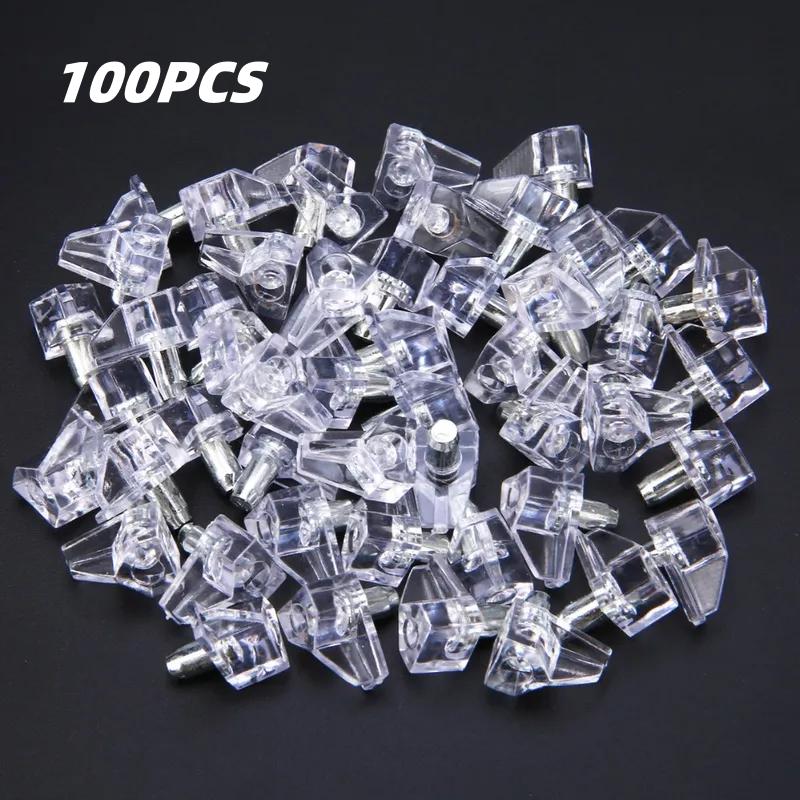 10/1000 PZ Chiodi Fissaggio Laminato Triangolari Chiodi per Mensole Trasparenti Staffa Pannello Vetro Armadio Casa Ferramenta Casa