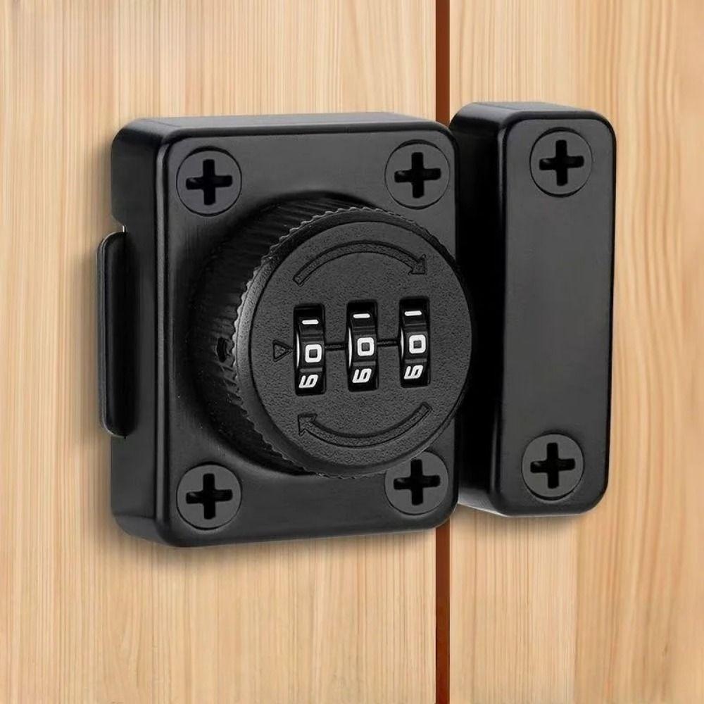 Security Protection Password Lock with 3 Digits Door Password Catch  Home Interior Doors