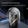 High-End Metal Car Ashtray with Lid: Anti-Drop Ornament for Car Interior