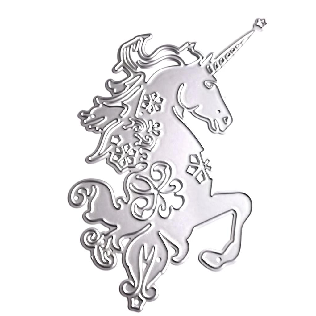 Cute Unicorn Metal Cutting Die for DIY Scrapbooking Journaling Embellishments