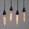 CTKcom T9/T185 40W Vintage Edison Light Bulbs E26 E27 Base(4 Pack)- Tubular Bulb Nostalgic Tungsten Filament Antique Incandescent Bulb Golden Tinted