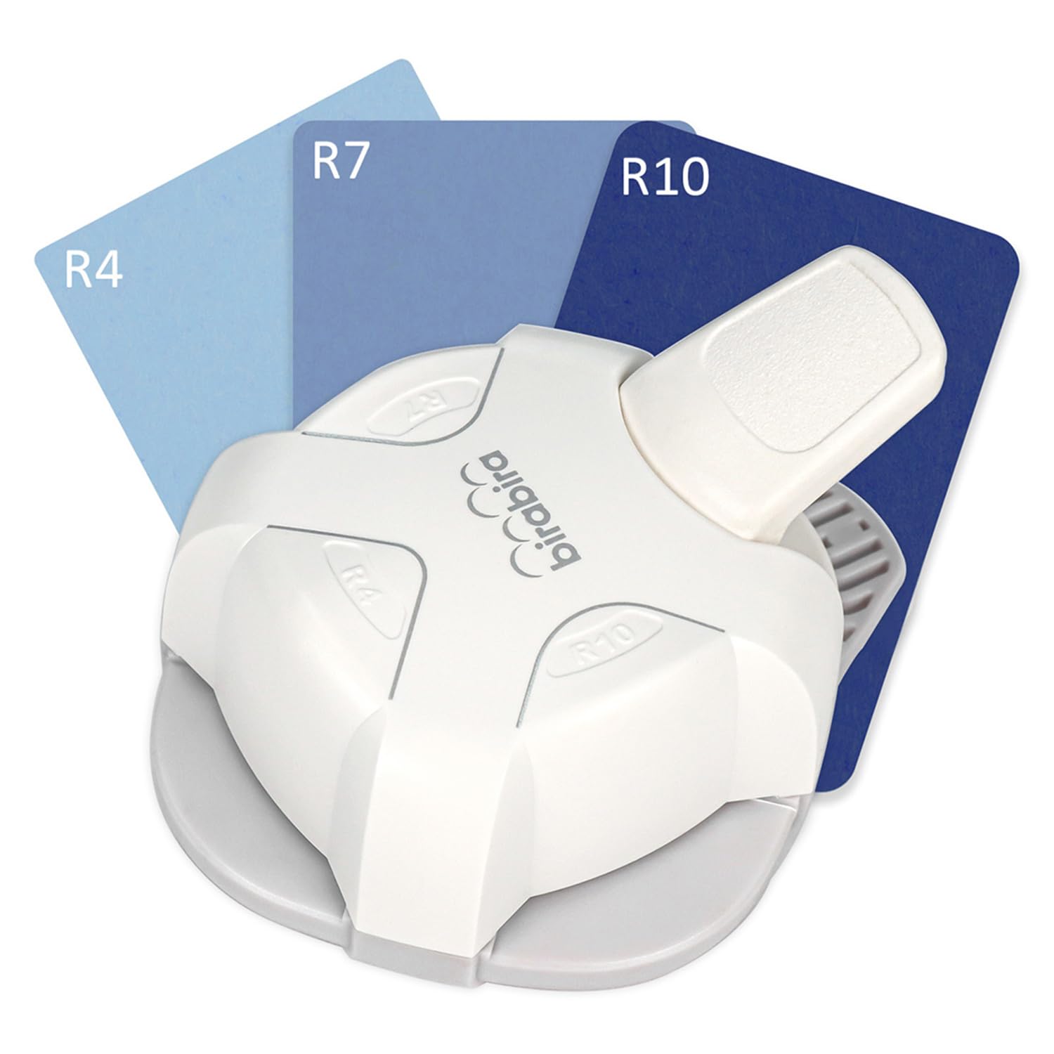 

Bira Craft 3-Way Corner Rounder, 3-in-1 Lever Action Corner Craft Punch for Paper Crafts and Scrapbooking