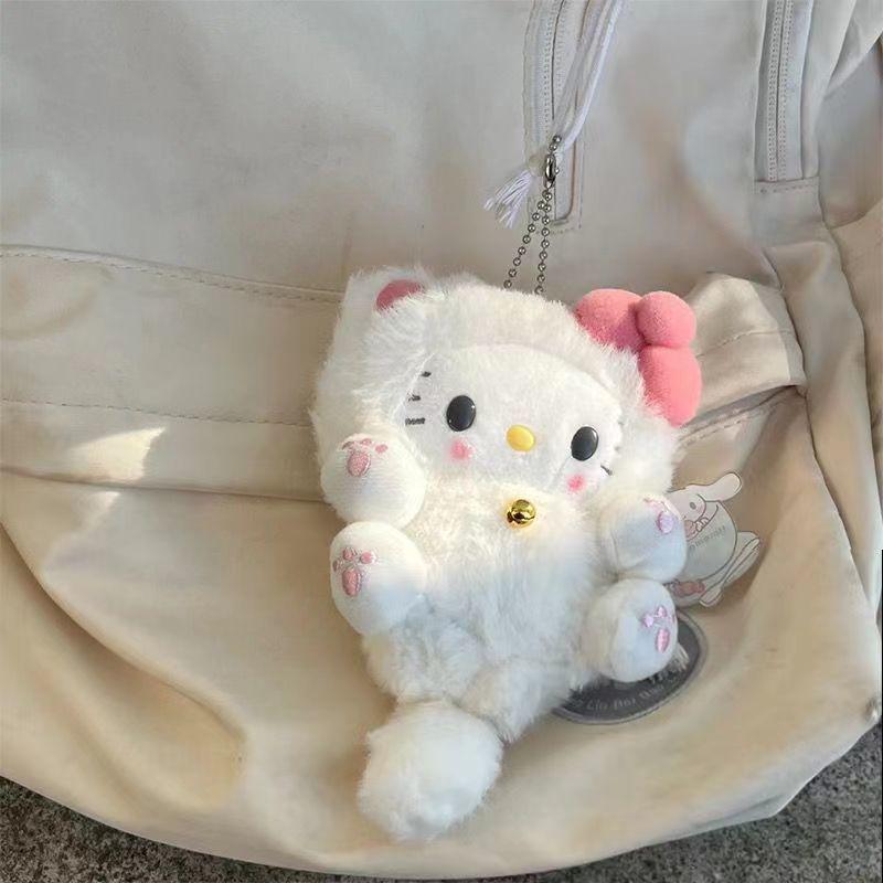 Hello Kitty Heart Cat Plush Doll Backpack Pendant Ornament