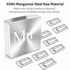10Pcs Square Thickened Binder Clips - Metal Paper Clips - Office Supplies For Documents, Notes & Bookmarking