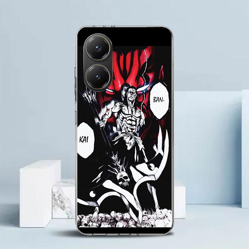 Zaraki Kenpachi Bleach Phone Case For Xiaomi Poco F7 Ultra X5 X6 X7 Pro M7 Redmi 15C 15 13C 13 12C 12 10C 10 10A 9 9C 9A 9T Cove