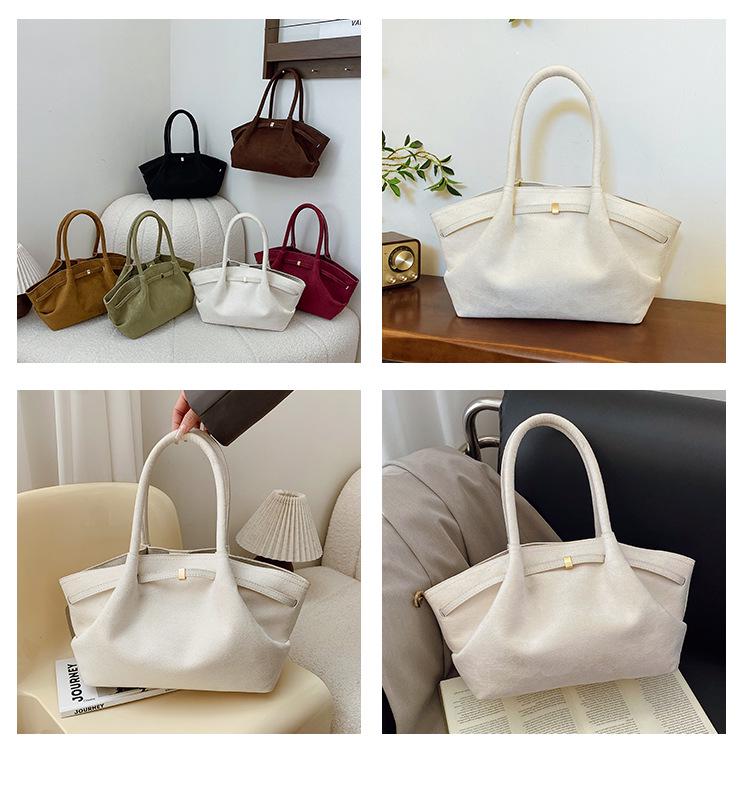 2025 Dámská retro matná taška: High-End, Jednoduchá, Jednoramenná Kabelka