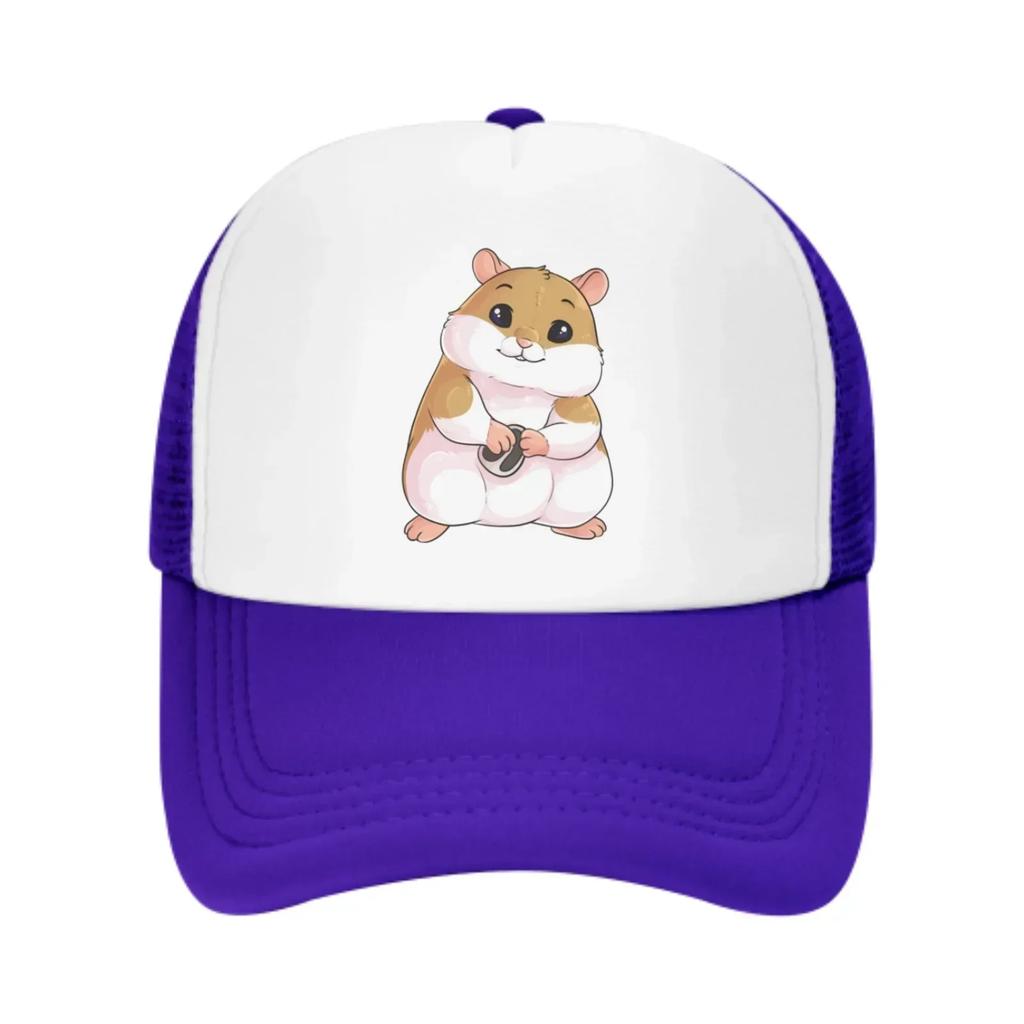 Hamster Protects Melon Seeds Summer Leisure Sports Daily Sun Hat Fishing Outdoor Unisexs and Womens Truck Caps Fashion