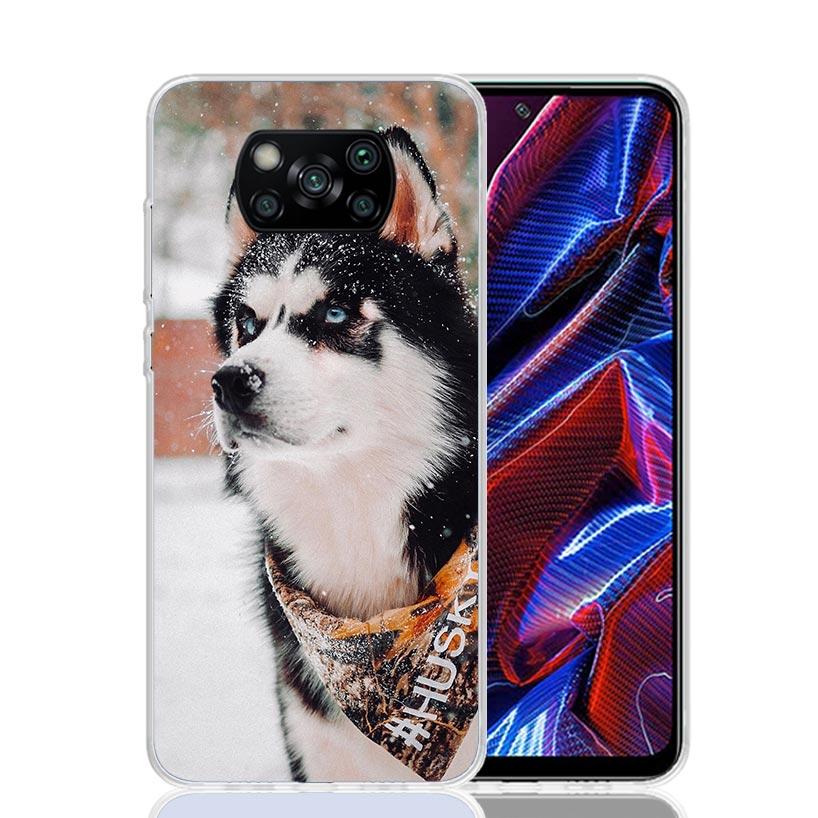 Siberian Husky Dog Case Phone Cover for Xiaomi Redmi Note 10 9 9S 8 8T 7 5 Pro Mi 12T 11T 10T 9T 12 11 Lite A3 A2 Trend Fundas M