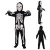 Skull Childrens Print Jumpsuit Horror Theme Skeleton Cos Halloween Set Clothes