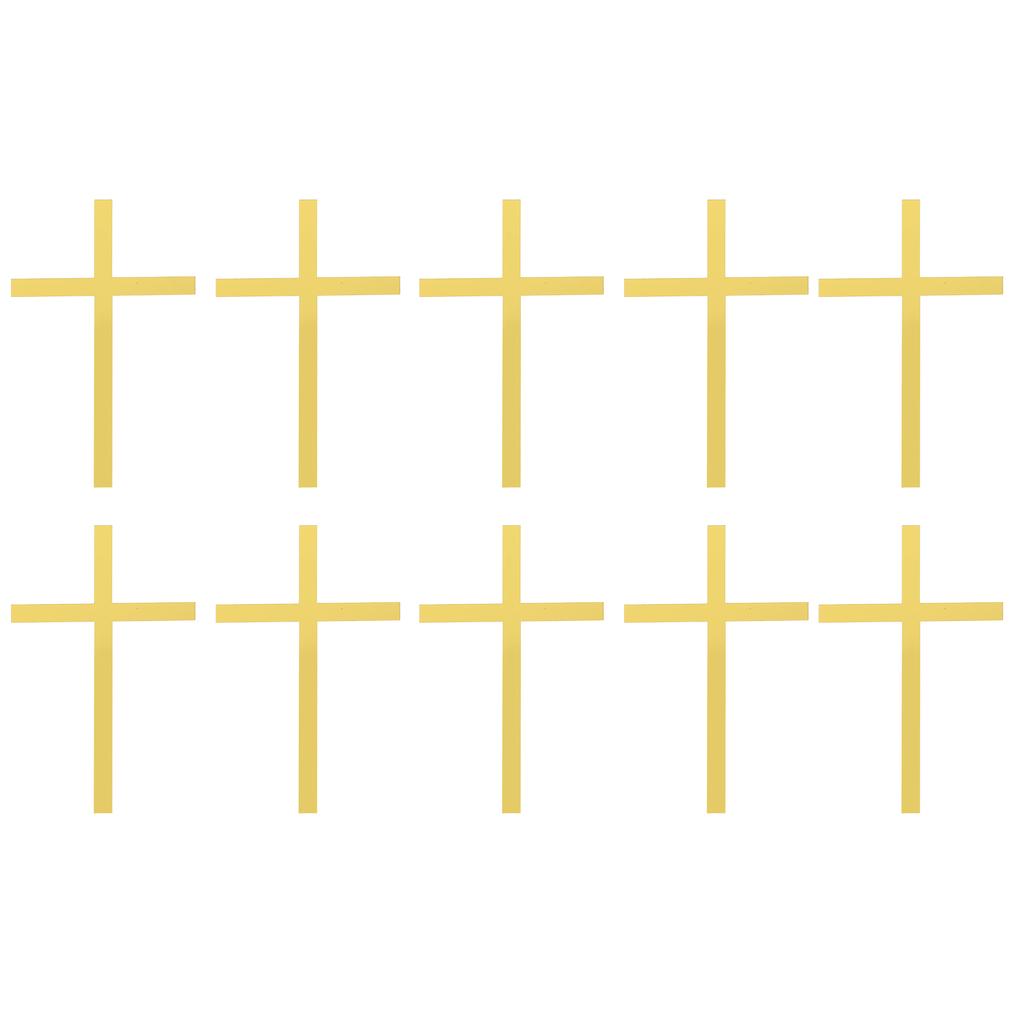 10 st Tårtdekoration Guld Kreativa Insatser Bröllopsdekorationer Baktoppers Akryl Festrekvisita Baby Födelsedag Picks