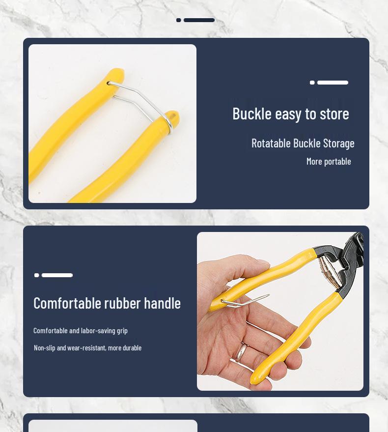 8-inch Labor-Saving Steel Wire Cutters, 9-inch Heavy-Duty Pliers for Cutting Iron, Steel, Copper Wire, and Rebar