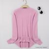 Women's V-neck Cashmere Sweater Warm Long Sleeved Sweater Solid Color