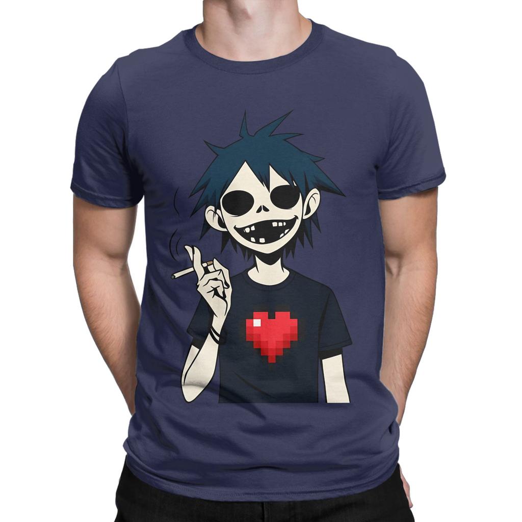 Art Lover Graphic 100 Cotton Tshirt Gorillaz Tops Tees For Unisex