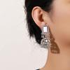 Retro Diamond-Encrusted Ball Bead Fringed Earrings For Women, Bohemian Ethnic Style Light Luxury High-End Temperament Earrings