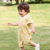 TONGTAI Baby Jacquard Pure Cotton Short Sleeve Romper