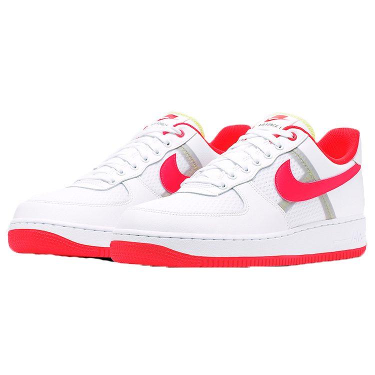 Nike Air Force 1 Low Transparent White Crimson CI0060-102