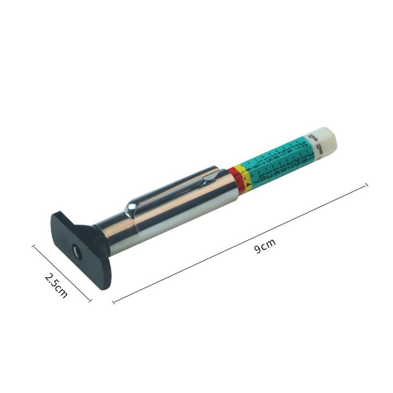 Misuratore di Profondità del Battistrada per Pneumatici Auto Portatile Strumento Diagnostico Ruote Auto Indicatore di Colore