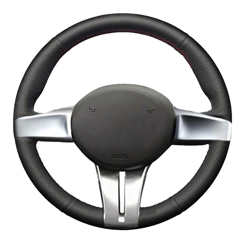 Steering Wheel Braid Cover 100% Fit For BMW Z4 E85 (Roadster) 2003-2008 E86 (Coupe) 2005-2008 Auto Interior Accessories
