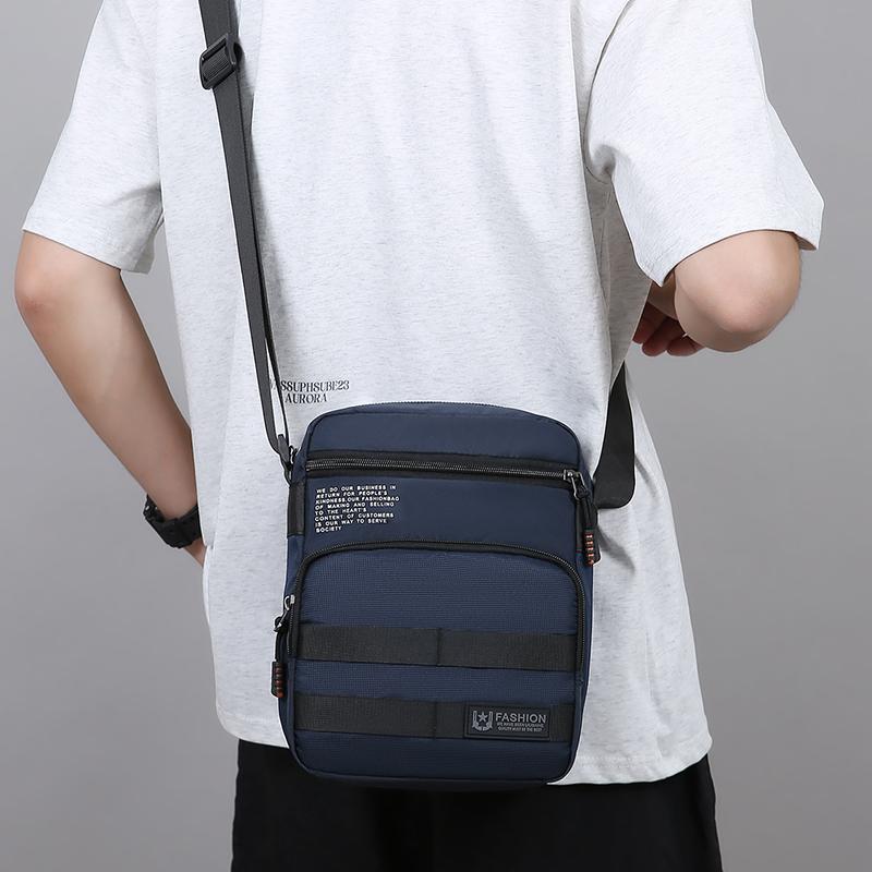 Geantă pentru bărbați Geantă de umăr cu compartimente multiple Geantă de afaceri ușoară Geantă crossbody de călătorie
