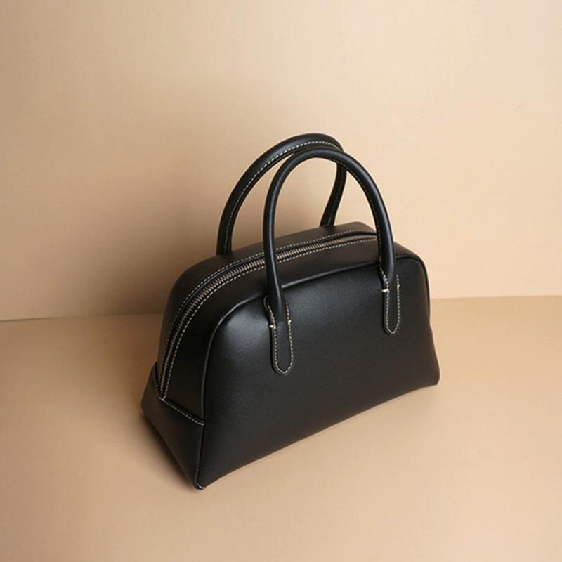 

Нишевая сумка для боулинга, сумка для通勤, ретро-сумка, сумка-тоут, сумка-бостон чёрный