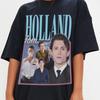S Vintage Tom Holland Homage T Shirt Retro Oversized Casual for Fans Vintage Washed Designer Clothes Stylish Homme