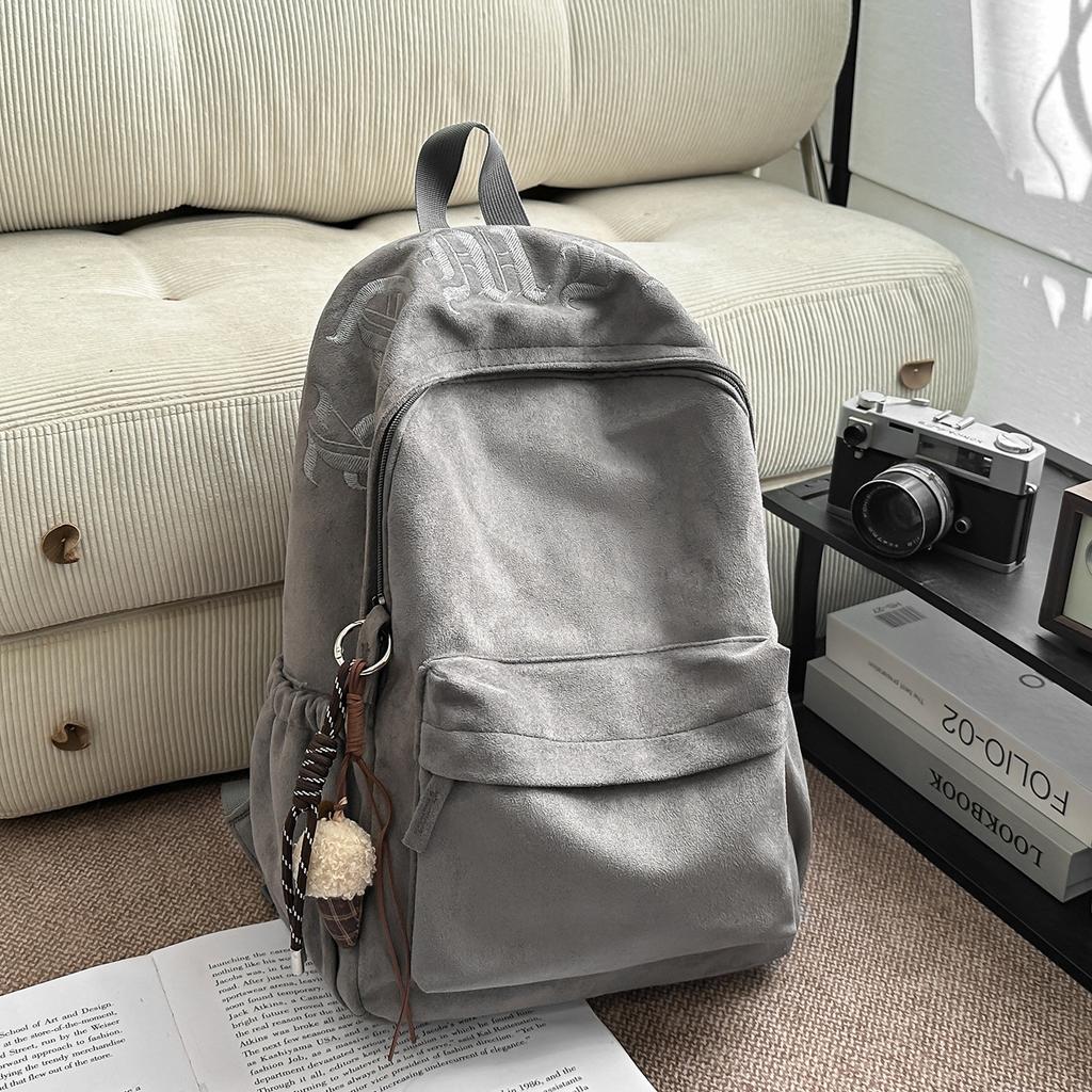 Schulrucksack1011 Neuer Schulrucksack mit großem Fassungsvermögen für weibliche Mittelstufenschülerinnen und Oberstufenschülerinnen Modischer einfarbiger Rucksack Leicht reisen