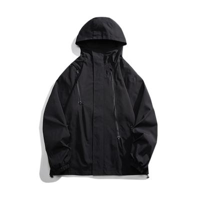 Spring And Autumn Season With Plush Thickening/Regular Men'S Loose Hooded Jacket, Fashionable Plus Size Youth Top Jacket