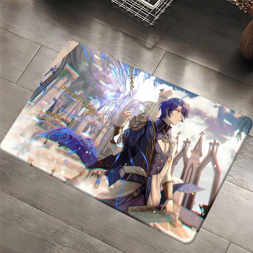 

Хонкай Стар Рейл Доктор. Ratio Красочный коврик для пола Прямоугольный Противоскользящий Домашний Мягкий Коврик для ванной Комнаты Передняя Дверь Внутренний Наружный Коврик Коврик для Декора Отеля 40x60 cm