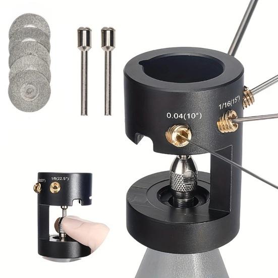 Electrode Sharpener Lightweight Aluminum TIG Tungsten Sharpener with Multi-Angle Grinding Tungsten Tip Sharpener Tool