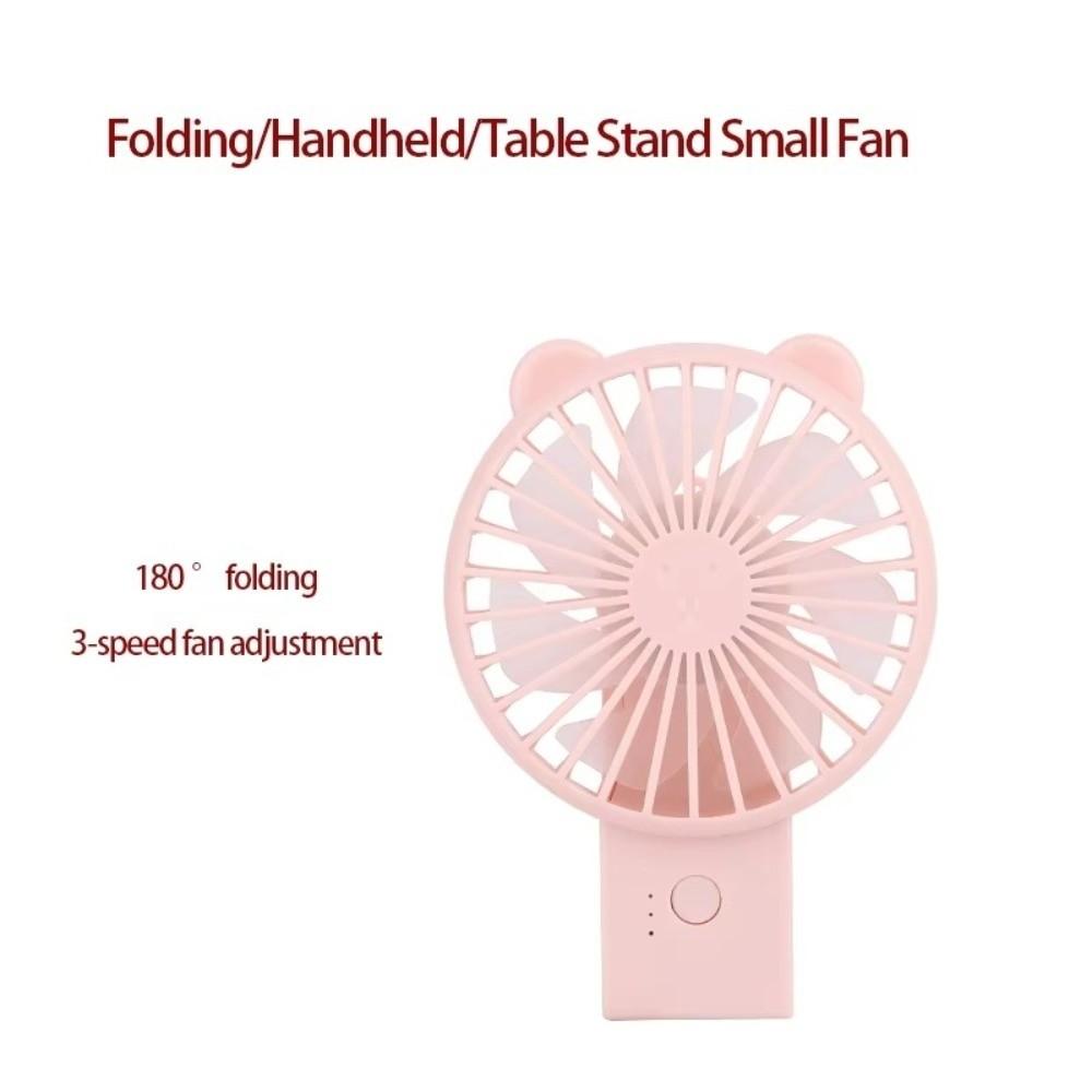 USB Rechargeable Portable Fan Air Cooler Handheld Fan Foldable Fan for Camping Office Outdoor