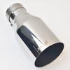 1Pc 304 SUS Universal Stainless Steel Inline Flange Exhaust Pipe  Muffler Tip Flat Cut