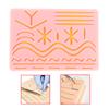 Medical Silicone Suture Practice Pad, Skin Suture Kit Training Model, Surgical Suture Pad, Human Traumatic Skin Model