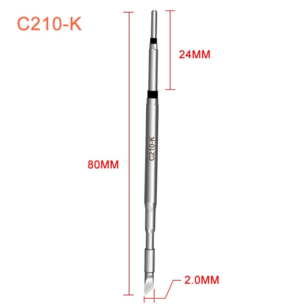 C210 Soldering Tip C210-I/IS/K Soldering Iron Tip for Welding JBC C210 T26D Welding Table Handle Fast Heating Tip
