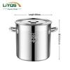 Lingyuan Qisheng 304 Edelstahl Gewerblicher Kochtopf mit Deckel