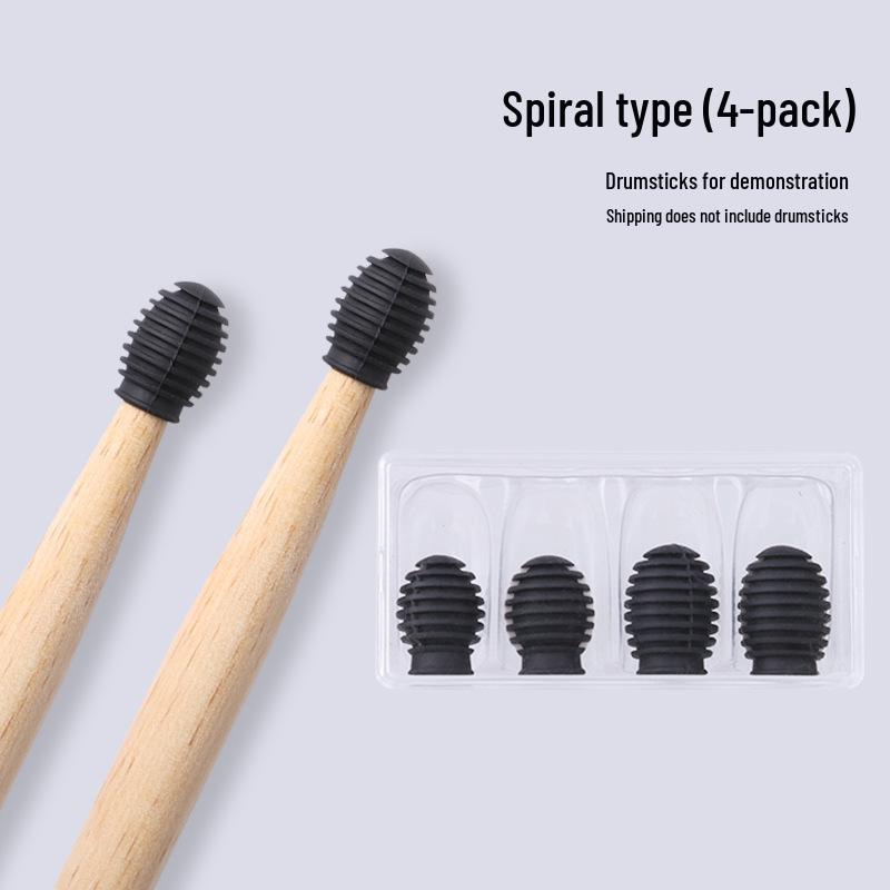 5A7A Silicone Drumstick Head Cover for Practice Mute & Electronic Drums.