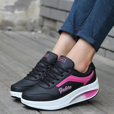 Herbst/Winter 2025 Damen Leder Plateauabsatz Sportschuhe