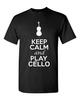 City Shirts Keep Calm And Play Cello String Music Lovers DT Adult T-Shirts Tee Unisex T-Shirt