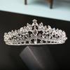 Bride Silver Crown Tiara Rhinestone New Korean Wedding White Wedding Accessories Wedding Hair Accessories