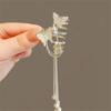 Women Hair Claw Zinc Alloy Personalized Stylish Clip with Tassel Ladies Headwear Decoration Wedding Face Washing Clamp