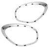 ABLZ-Chrome Trim Ring Bezel 1 Pair For Headlight For Mini Cooper Countryman Paceman 2011- 2016 LH& RH