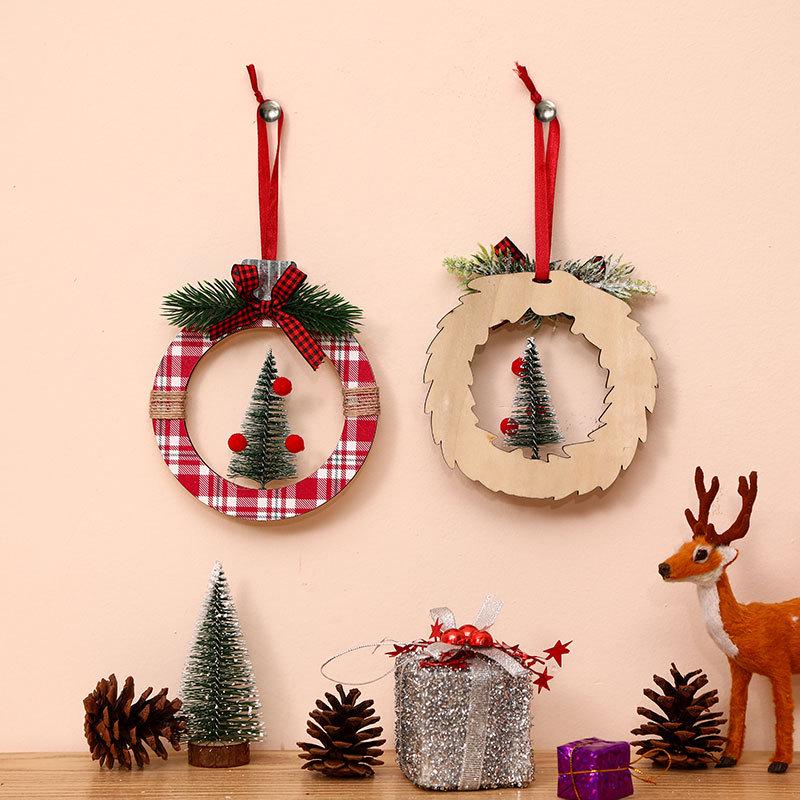 Cross-border Cedar Christmas Tree Ornaments Set