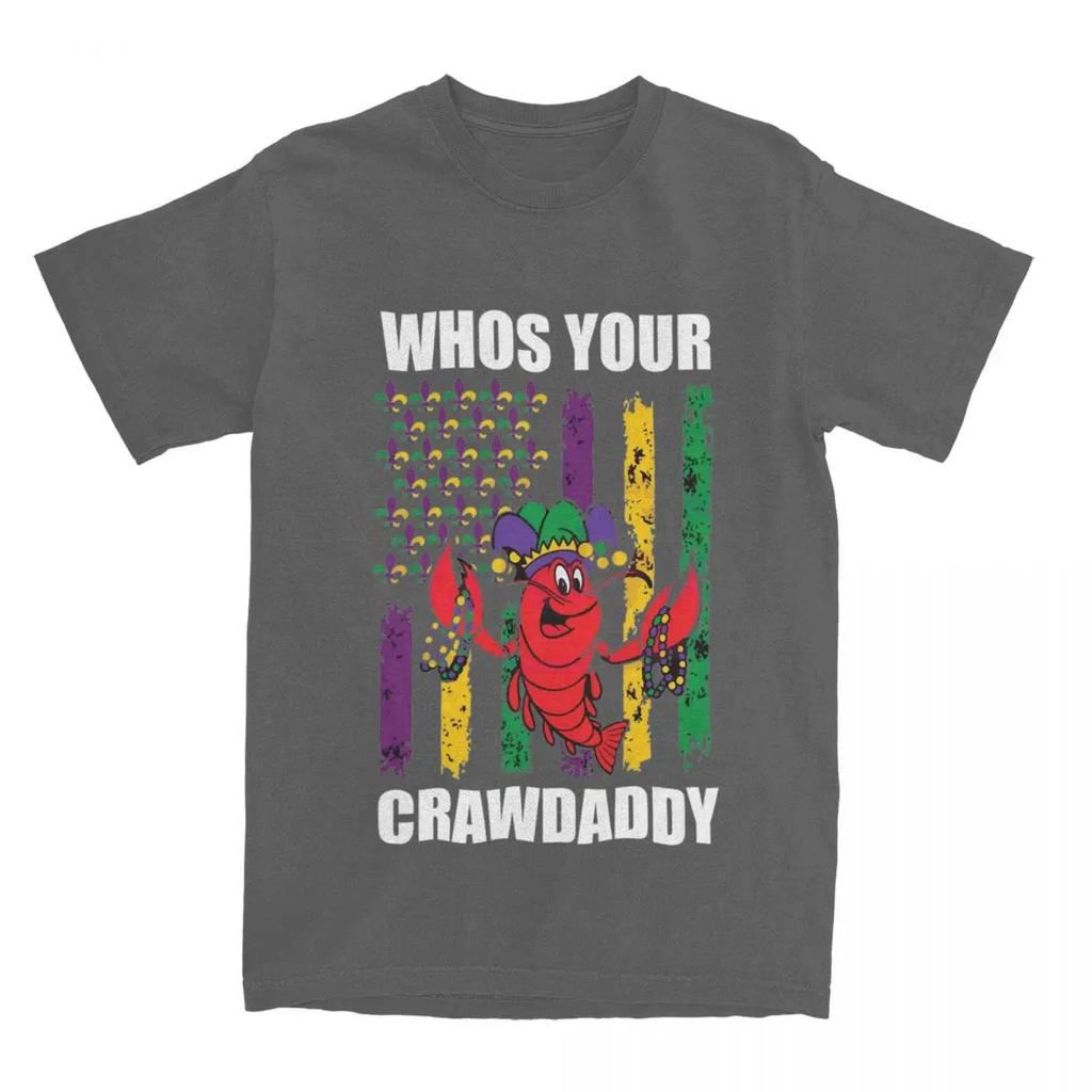 Men Women's Funny Mardi Gras Shirts Apparel Novelty Crawdaddy Crawfish Jester Beads T Shirt Tee Clothing New Arrival